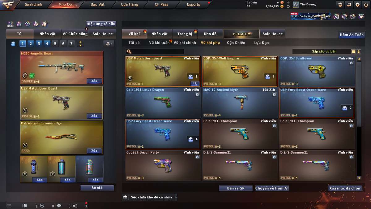 shop acc cf uy tin gia re